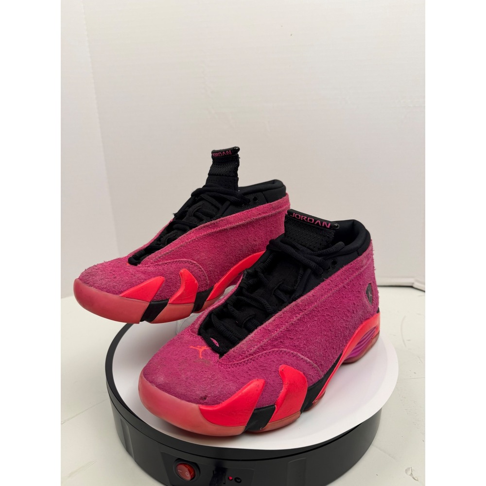 Air Jordan 14 Retro Low Shocking Pink DH4121-600 Womens 8.5 Sneakers